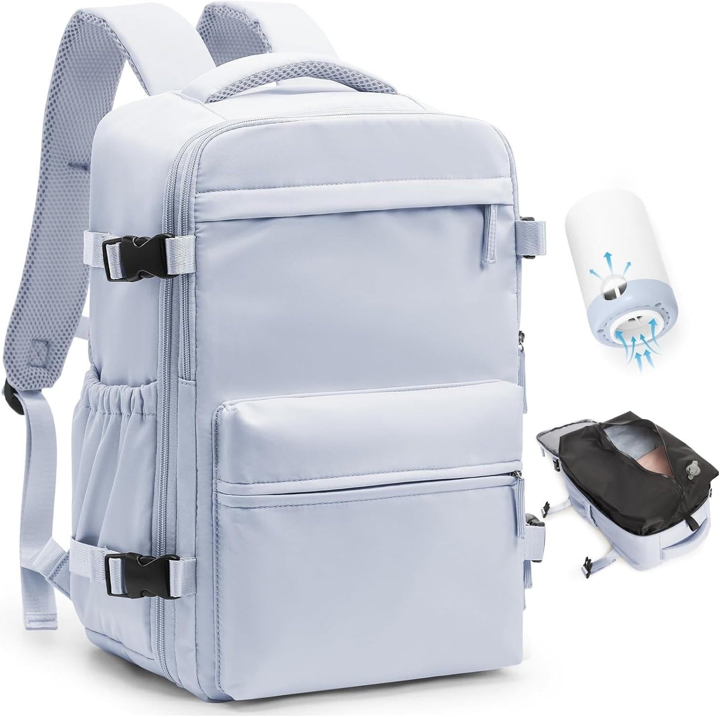 Travel Backpack | Vacuum Compression | Water-Repellent Oxford | Laptop up to 17" | USB Pump Included 4