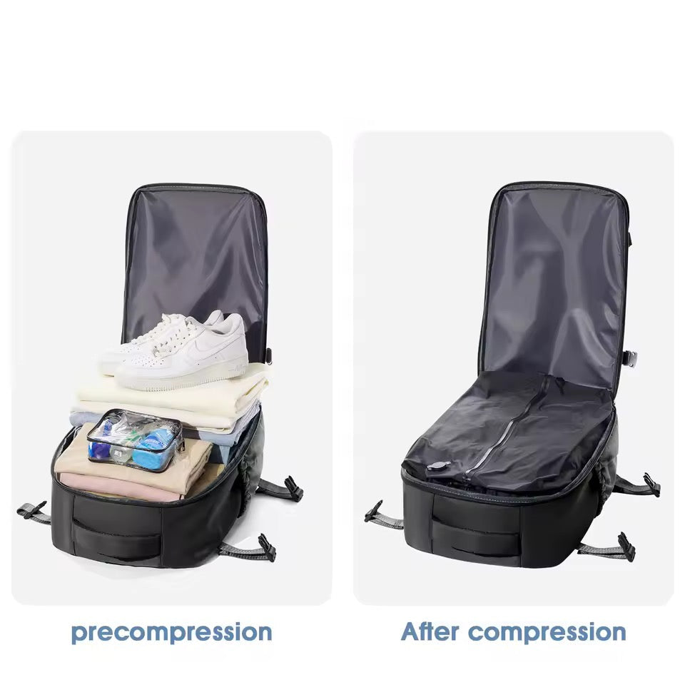 Travel Backpack | Vacuum Compression | Water-Repellent Oxford | Laptop up to 17" | USB Pump Included 8