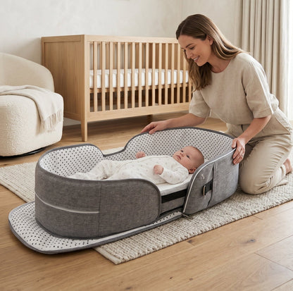 Travel Mosquito Baby Bed | Breathable Mesh Canopy | Pop-Up | Foldable | Indoor & Outdoor 1