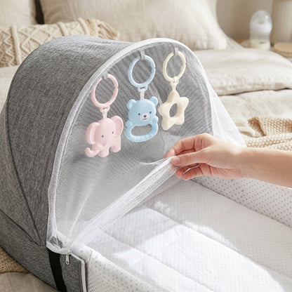 Travel Mosquito Baby Bed | Breathable Mesh Canopy | Pop-Up | Foldable | Indoor & Outdoor 4