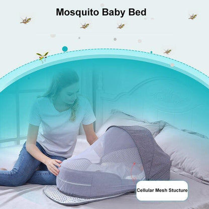 Travel Mosquito Baby Bed | Breathable Mesh Canopy | Pop-Up | Foldable | Indoor & Outdoor 7