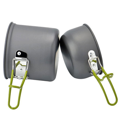 Ultralight Camping Cookware Set | Hard Anodized Aluminum | 430g | 1–2 Person | Complete Kit 3