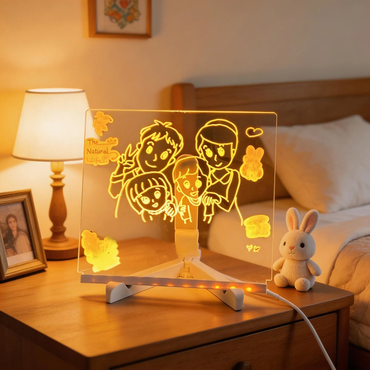 Vibrant Modern LED Writable Message Board Table Lamp 1