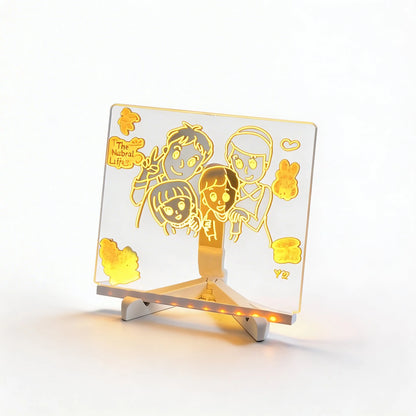 Vibrant Modern LED Writable Message Board Table Lamp 2