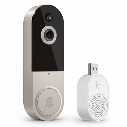 Video Doorbell Camera | HD Night Vision | Person Detection | Two-Way Audio | WiFi | Indoor Receiver 2
