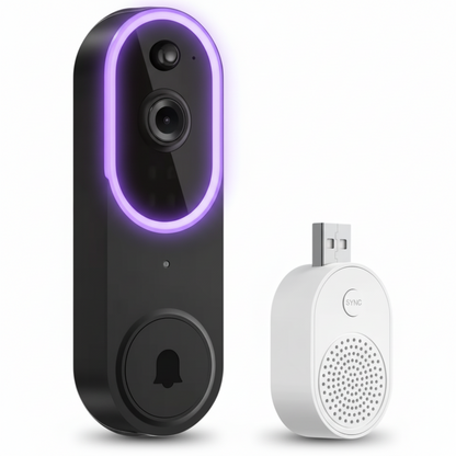 Video Doorbell Camera | HD Night Vision | Person Detection | Two-Way Audio | WiFi | Indoor Receiver 3