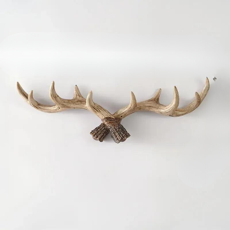Novara Rustic Antler Wall Hook Rack for Entryway & Mudroom | Multi-Hook Organizer