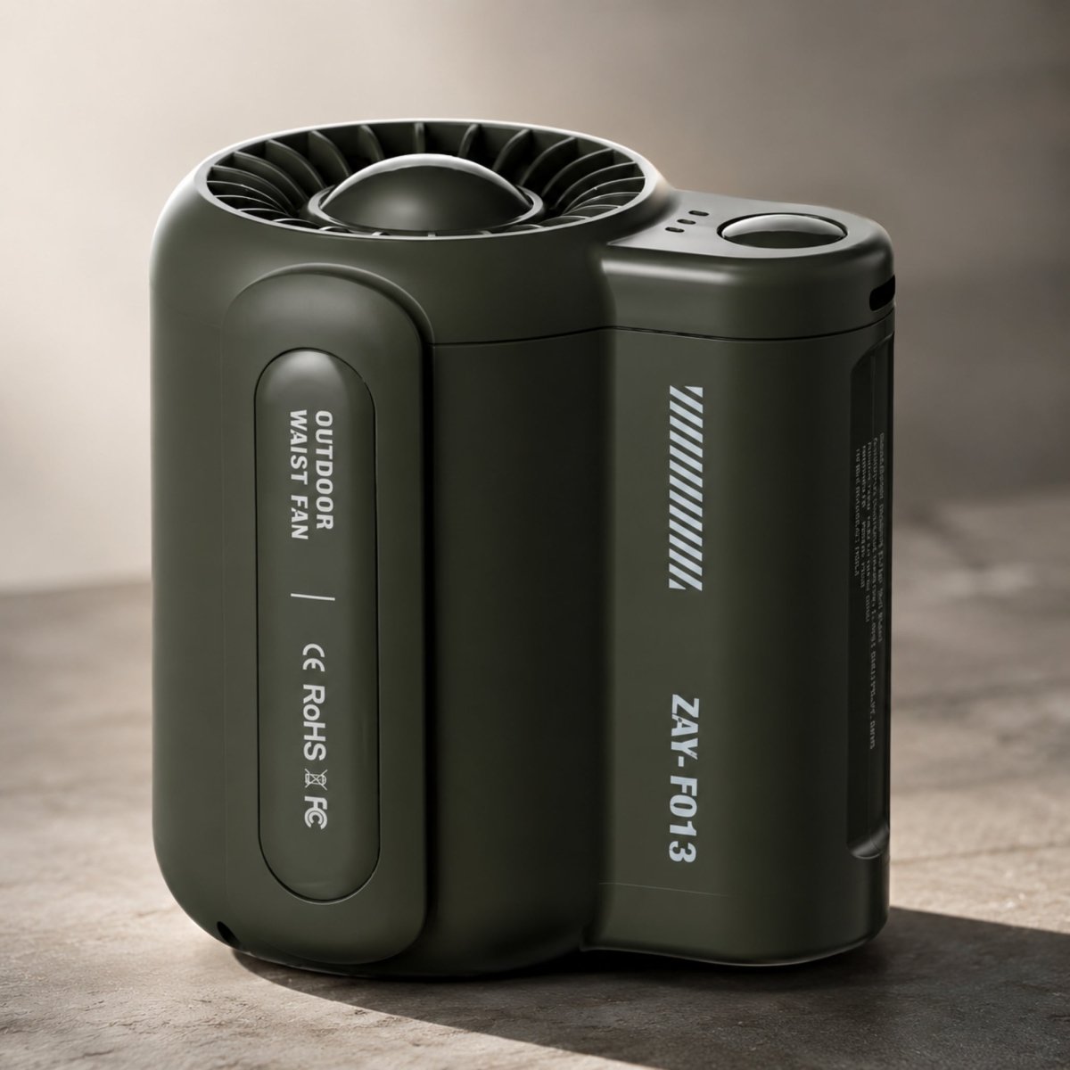 Wearable Waist Fan | Hands-Free Clip-On | 4500mAh Battery | Turbine Airflow | Portable 0
