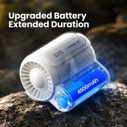 Wearable Waist Fan | Hands-Free Clip-On | 4500mAh Battery | Turbine Airflow | Portable 5