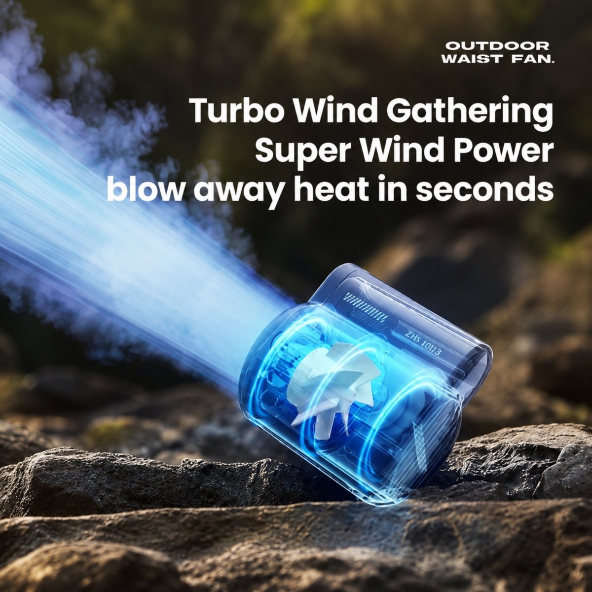 Wearable Waist Fan | Hands-Free Clip-On | 4500mAh Battery | Turbine Airflow | Portable 6