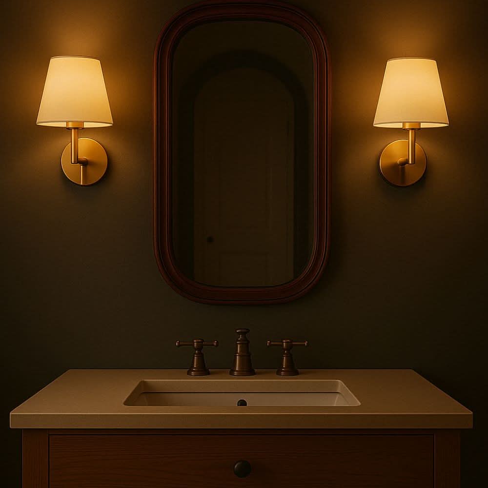 Wireless Fabric Wall Sconce Lights with Remote Control - Dimmable 2-Pack 5