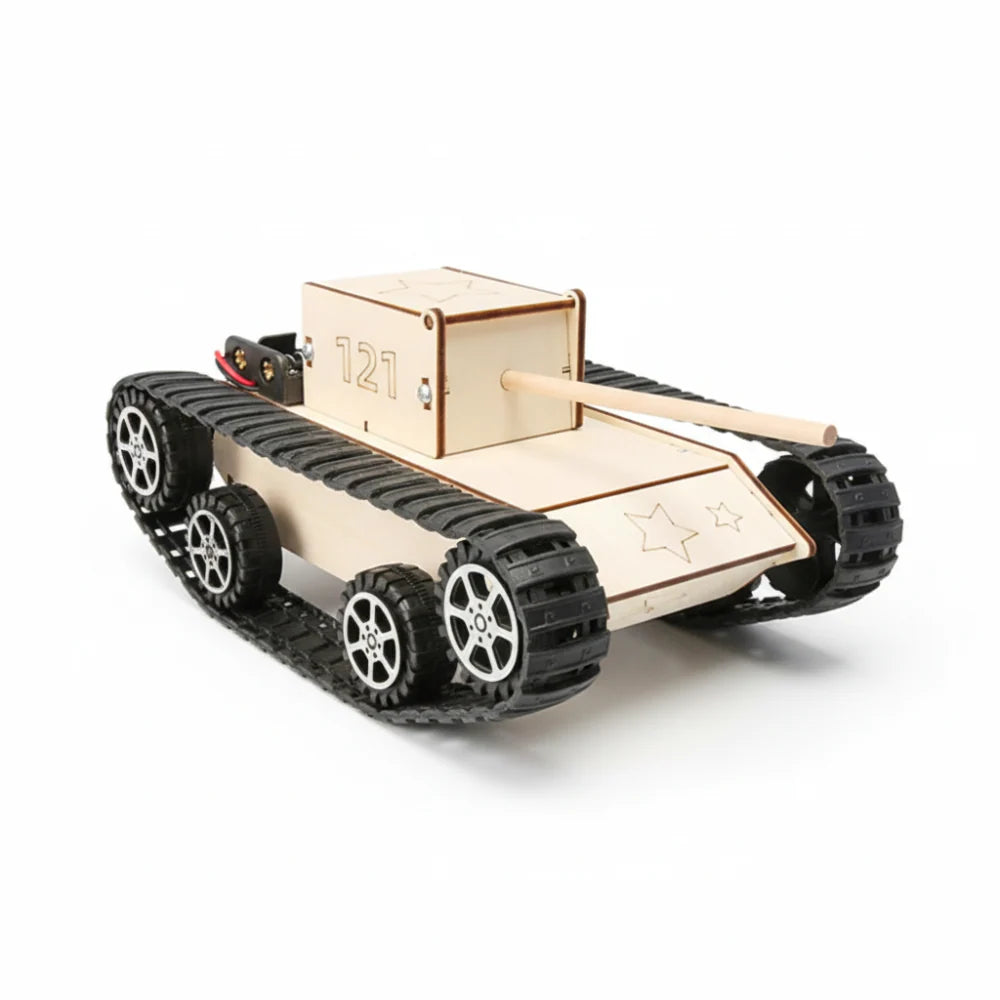 Wooden DIY STEM Car Building Kit Creative Learning Toy for Kids 4