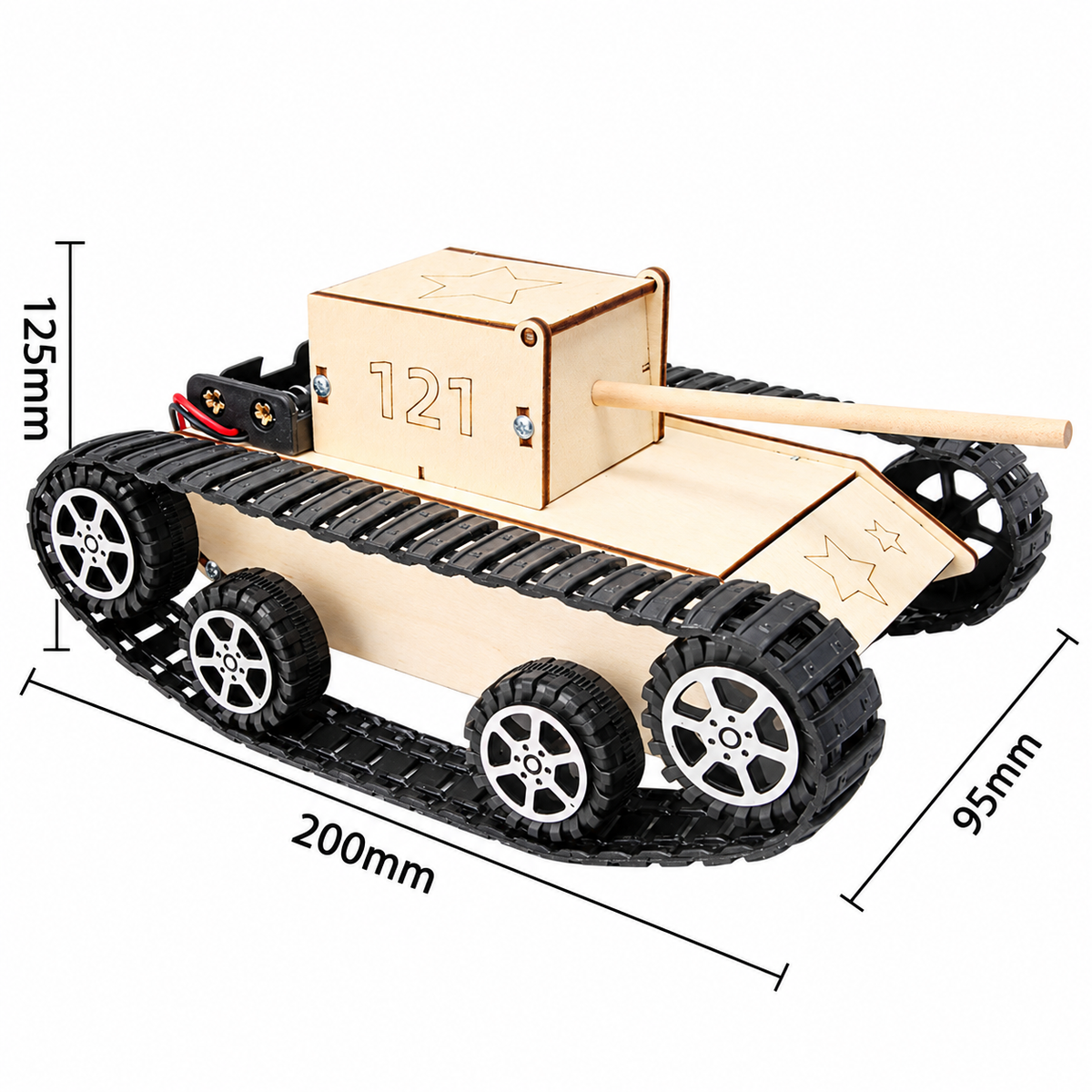 Royeva Wooden STEM Building Toy Educational Car Kit For Kids