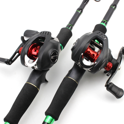 Novara Portable Carbon Fiber Baitcasting Fishing Rod And Reel Combo