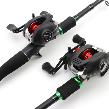Novara Portable Carbon Fiber Baitcasting Fishing Rod And Reel Combo