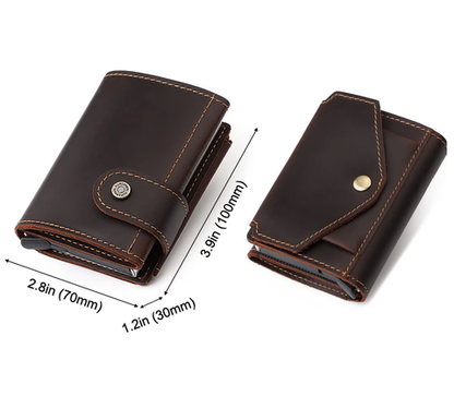Royeva Rfid Blocking Leather Minimalist Card Holder Wallet