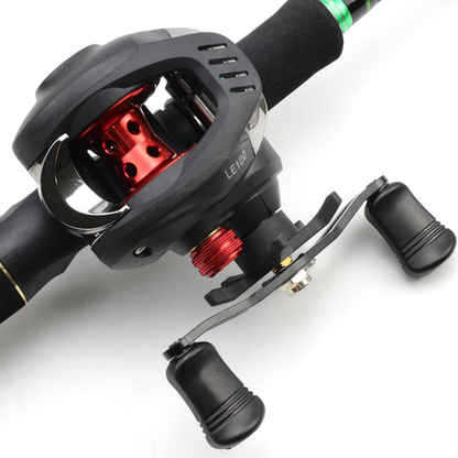 Novara Portable Carbon Fiber Baitcasting Fishing Rod And Reel Combo