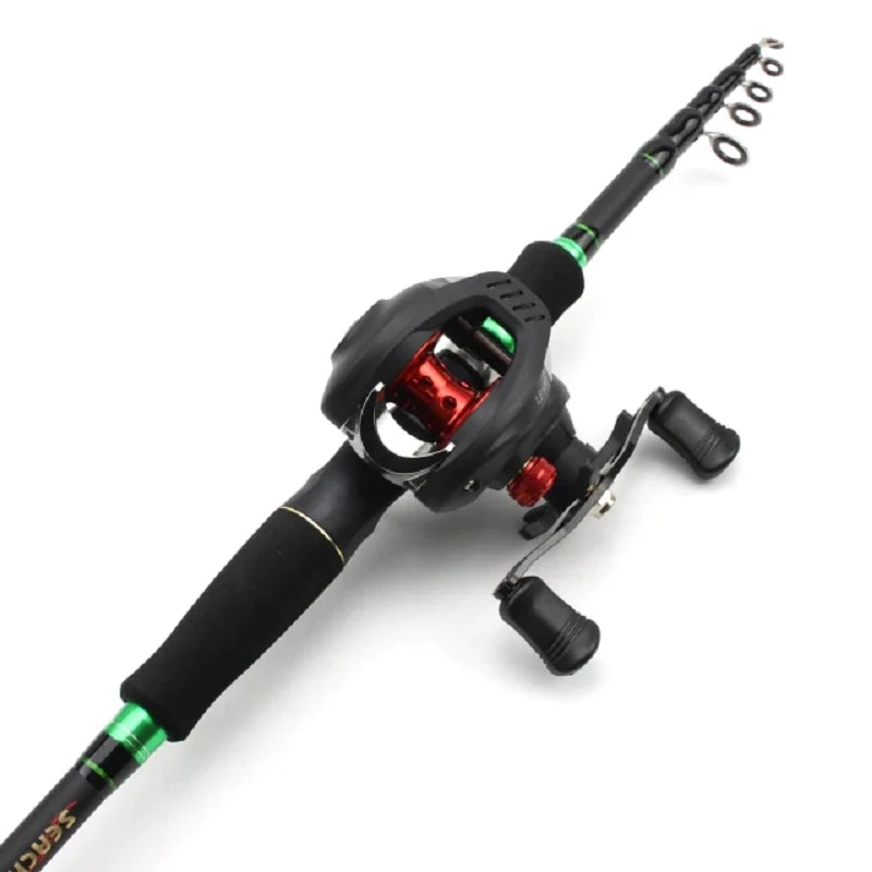 carbon lure fishing rod with Reel Casting 1