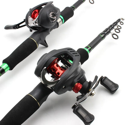 carbon lure fishing rod with Reel Casting 4