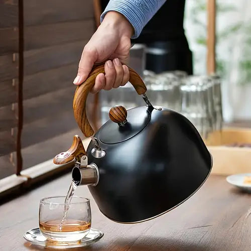 Sovere 3L Stainless Steel Tea Kettle with Whistle, Heat Resistant Handle & Fast Boiling Design