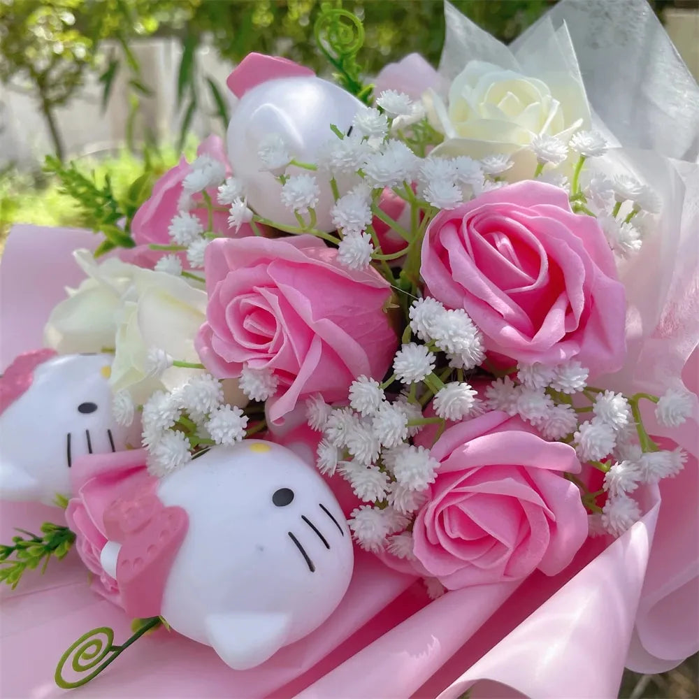 Royelle Hello Kitty Flower Bouquet - Charming Gift for Birthdays and Special Occasions