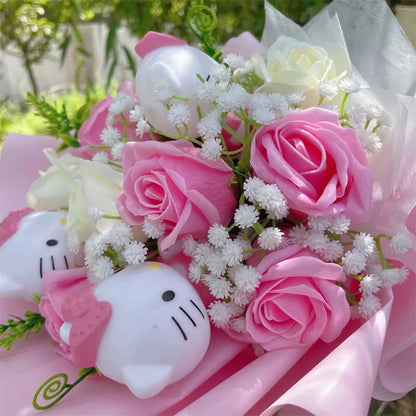 Royelle Hello Kitty Flower Bouquet - Charming Gift for Birthdays and Special Occasions