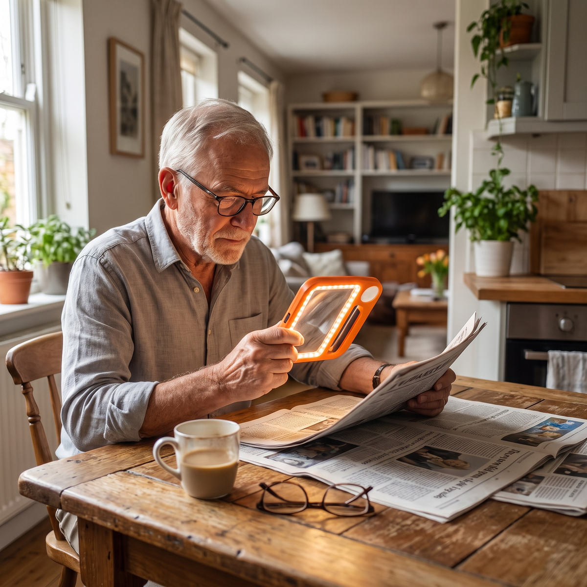Royelle LED Magnifying Glass For Reading With Light