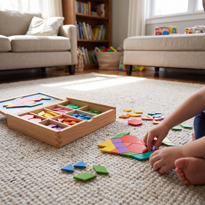 Royelle Wooden Magnetic Building Blocks-Educational STEM Toy For Kids