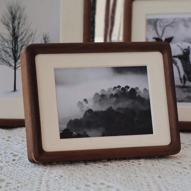 Eloria Wooden Picture Frame for Wedding & Portrait Photos - Multiple Sizes